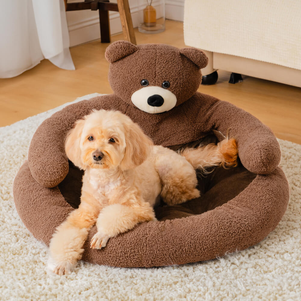 Cute Detachable Cuddle Bear Cat Bed - MP