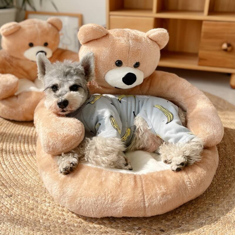 Cute Detachable Cuddle Bear Cat Bed - MP