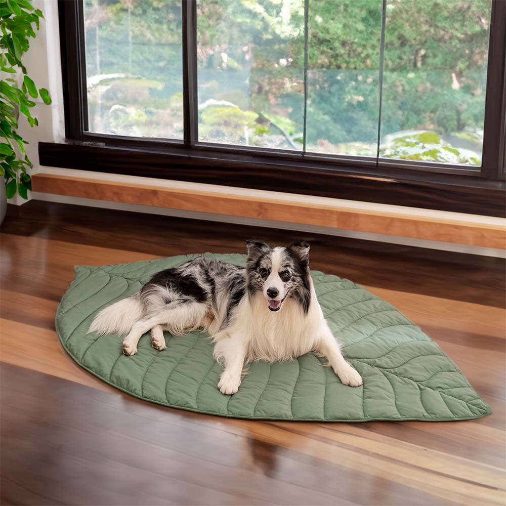 Pet bed Leaf print  - lounge rug Middlepet™