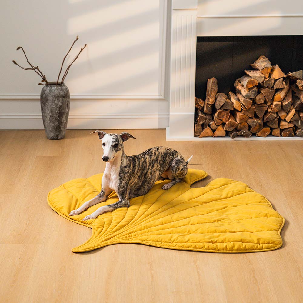 Pet bed Leaf print  - lounge rug Middlepet™