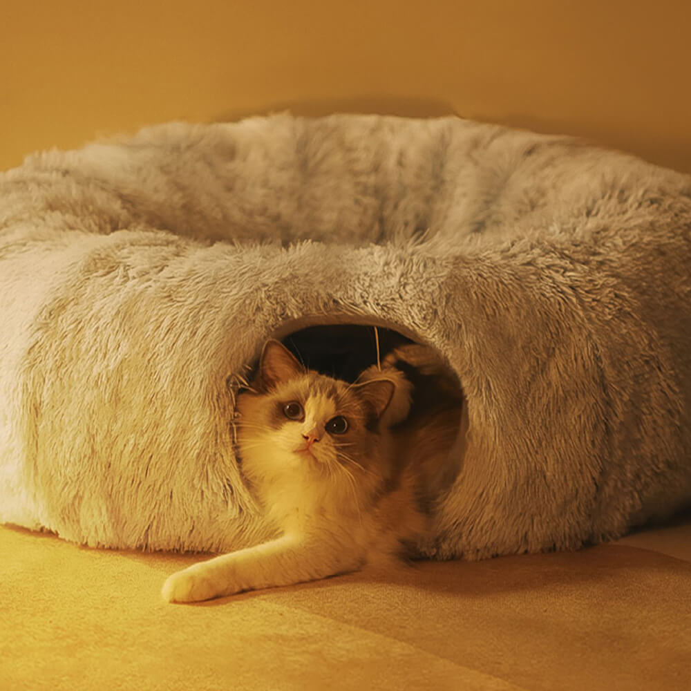 MIDDLEPET™ Donut Shaped Tunnel Cat Bed - MP