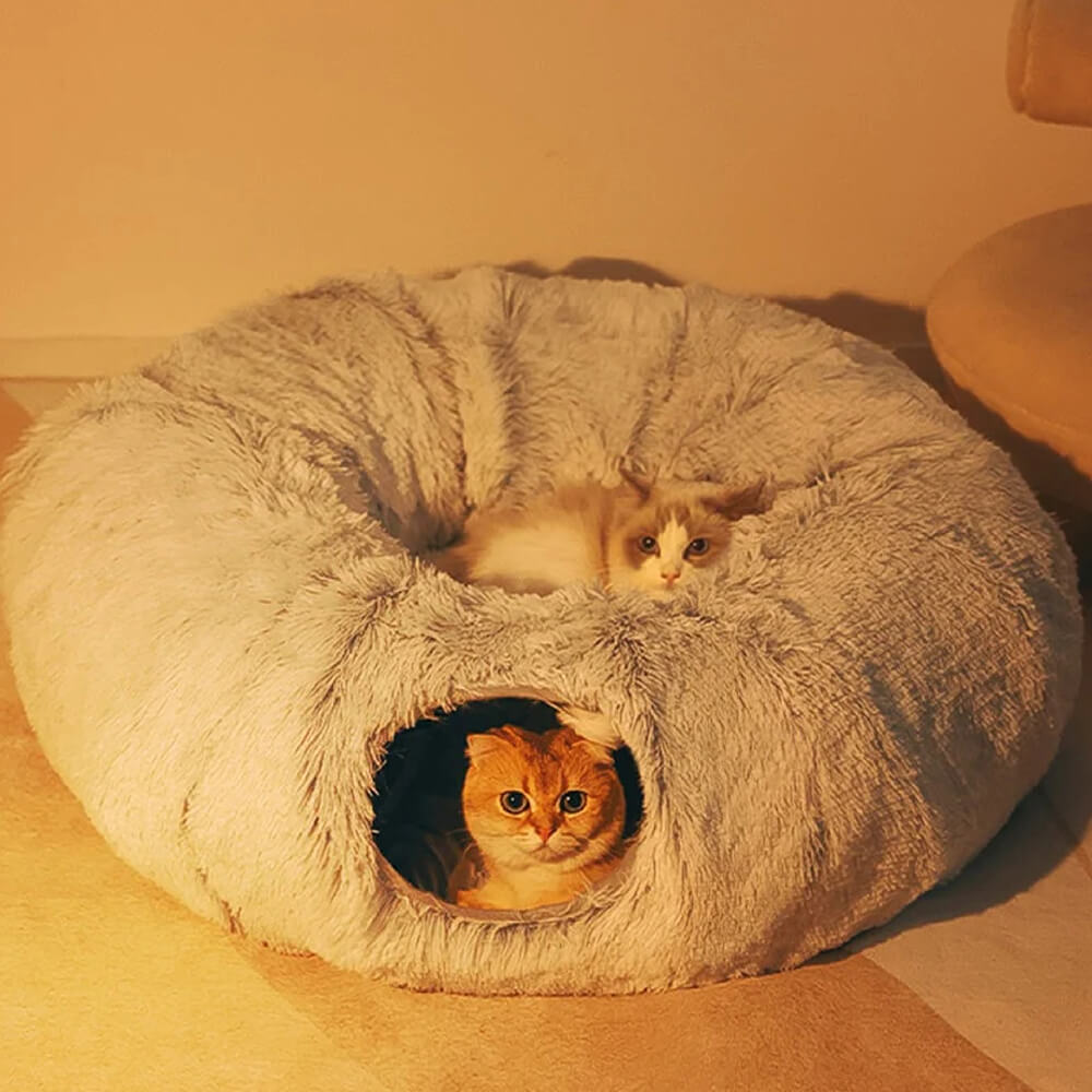 MIDDLEPET™ Donut Shaped Tunnel Cat Bed - MP