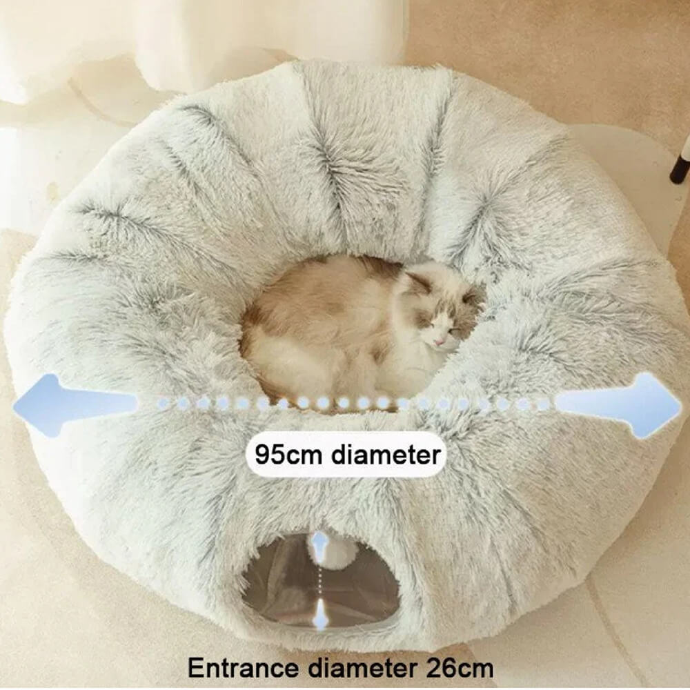 MIDDLEPET™ Donut Shaped Tunnel Cat Bed - MP