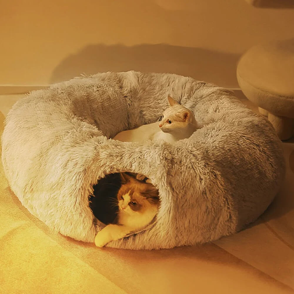 MIDDLEPET™ Donut Shaped Tunnel Cat Bed - MP