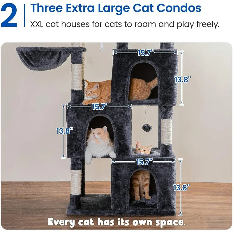 70" Tall Extra Large Cat Tree Middlepet™