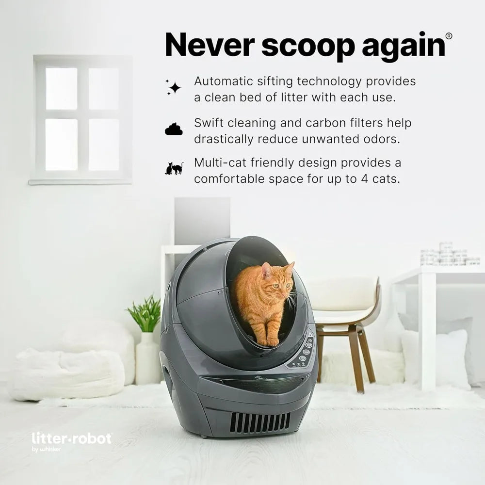 Middlepet™ Automatic Self-Cleaning Cat Litter Box - Smart, Odor-Control, App-Controlled