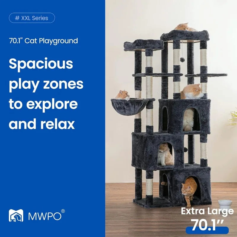 70" Tall Extra Large Cat Tree Middlepet™