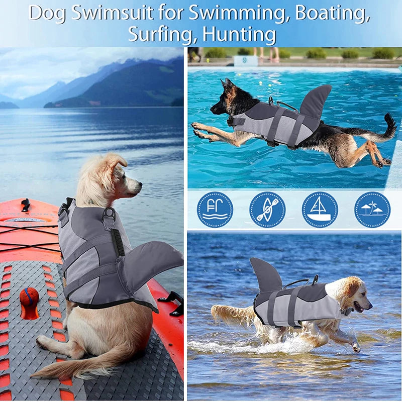 Shark Vest - Doggy Life Jackets. Middlepet™