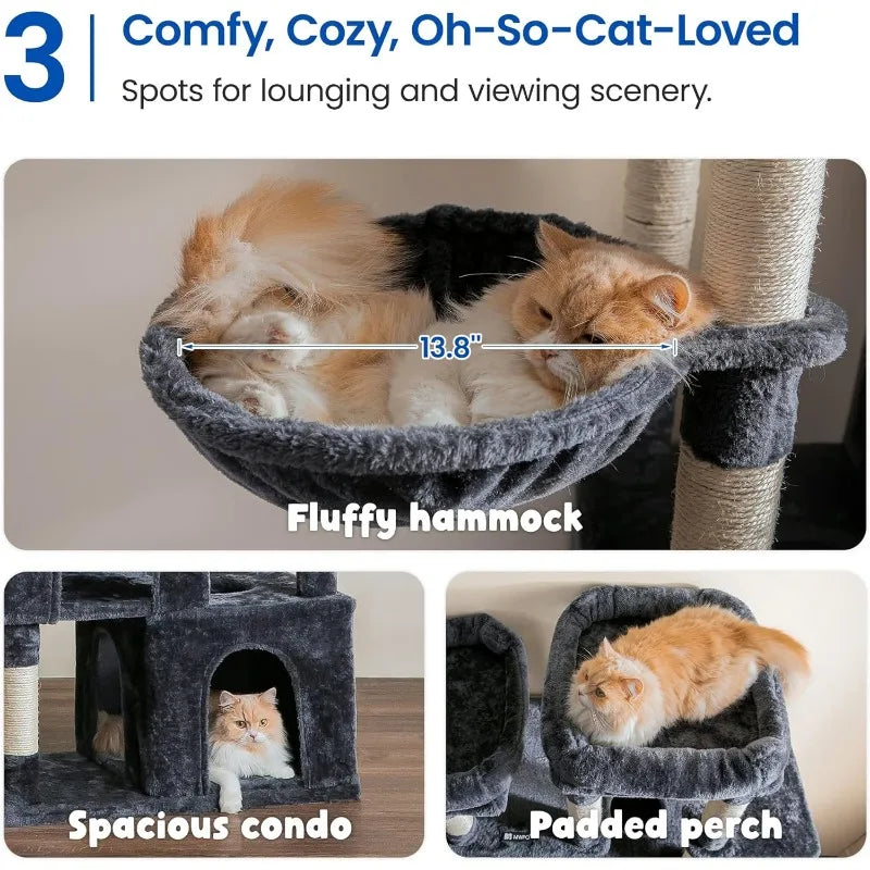 70" Tall Extra Large Cat Tree Middlepet™