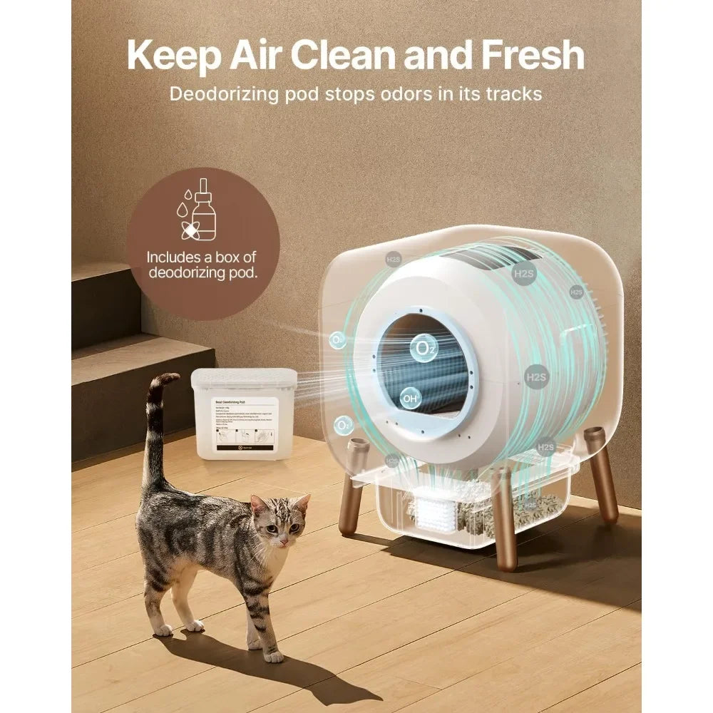 🐾 Middlepet™ Smart Automatic Cat Litter Box - The Ultimate Solution for Modern Pet Care