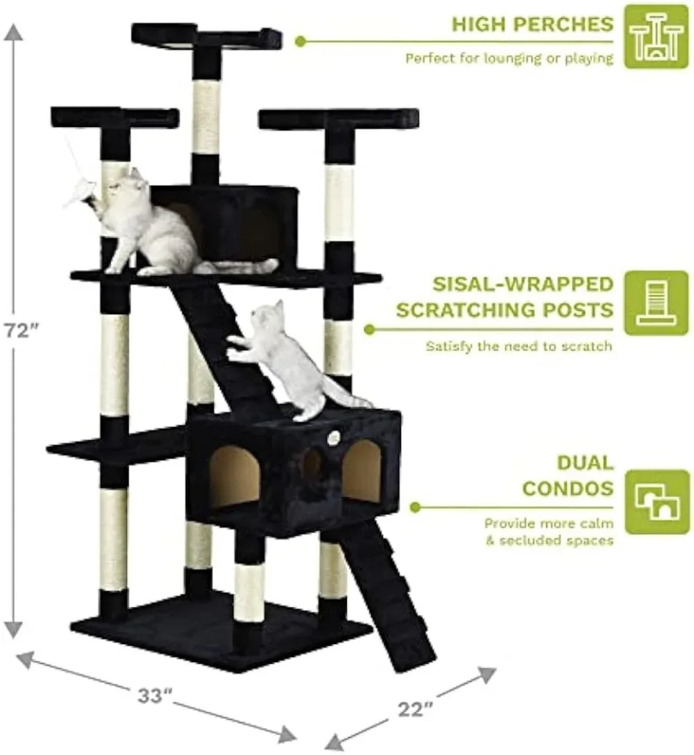 72" Tall Extra Large Cat Tree Middlepet™