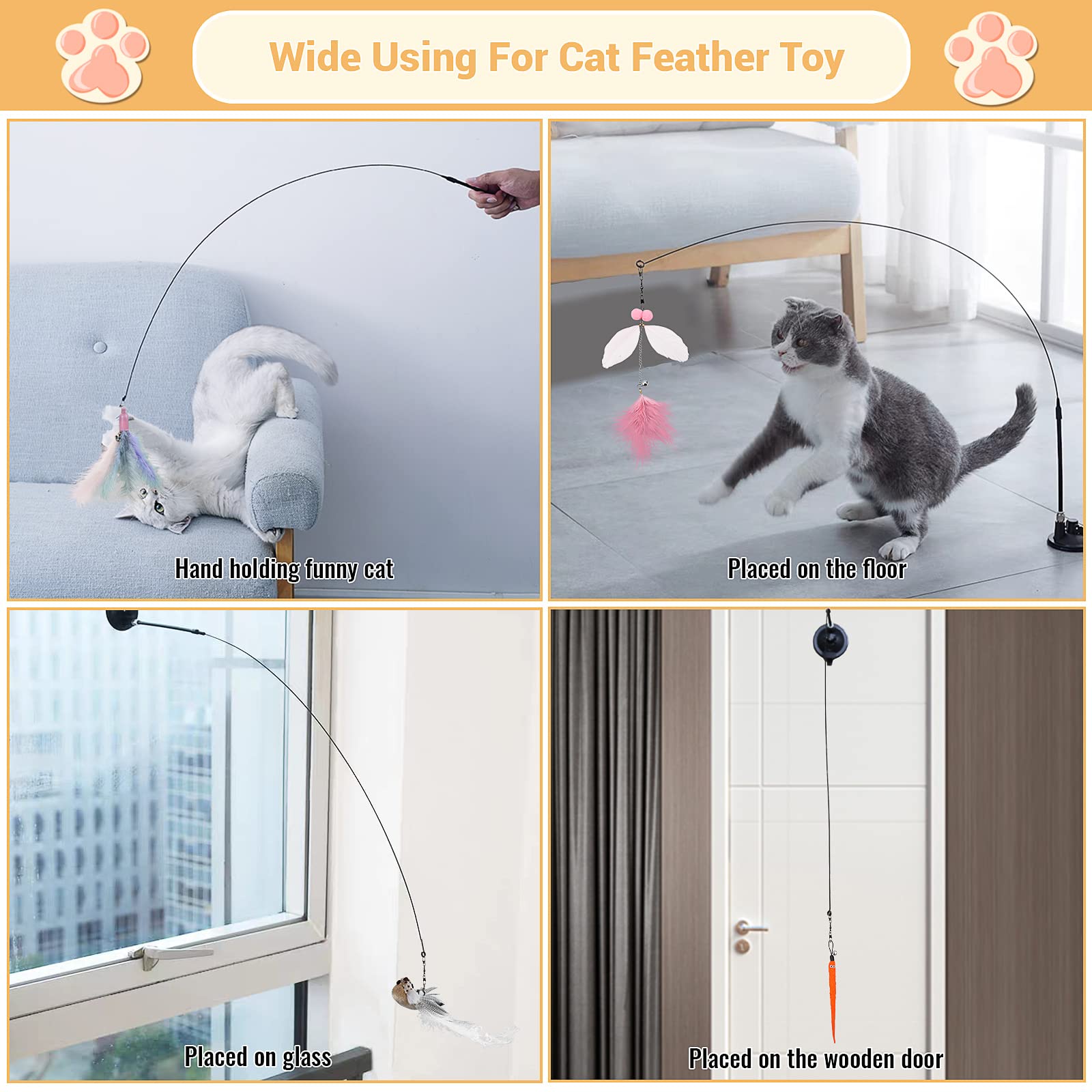 Middlepet™ Simulation Bird Interactive Cat Stick Toy