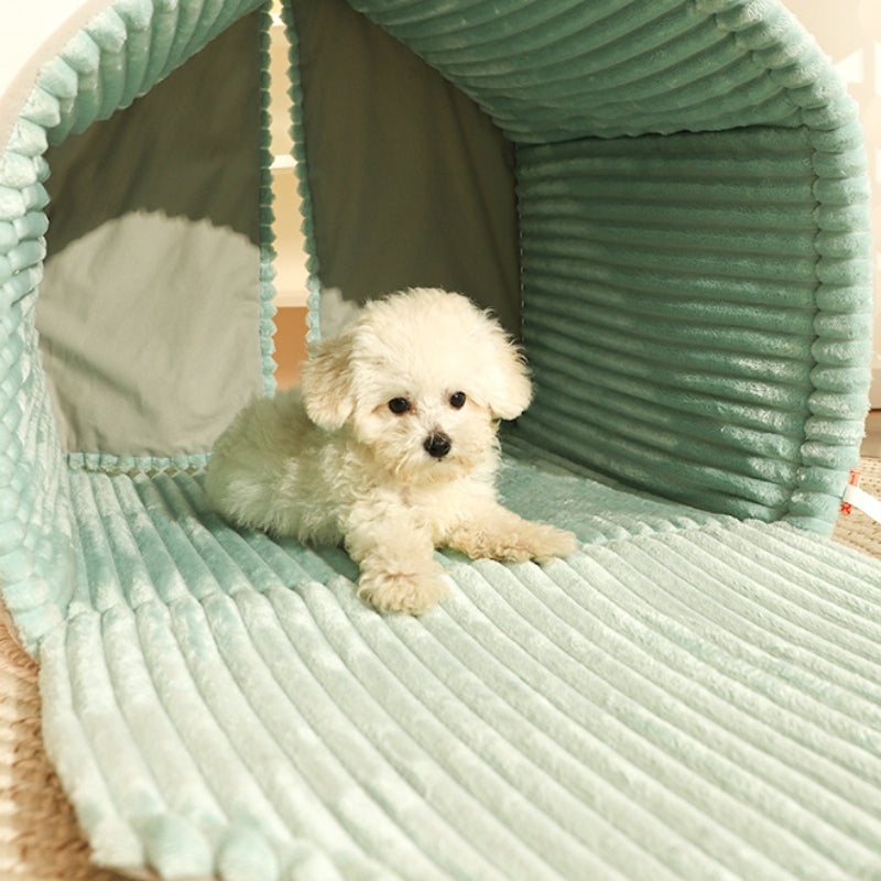 Middlepet™ - Dog House Bed with Double Curtains - MP